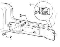  Снятие и установка облицовки замка крышки багажника Audi A3