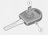  Замена батареи/лампы ключа с подсветкой Audi A3