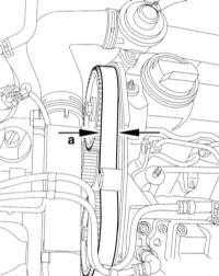  Проверка зубчатого ремня привода ГРМ на наличие повреждений, измерение износа Audi A3