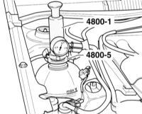  Проверка системы охлаждения под давлением Audi A3