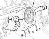  Снятие и установка подрулевого переключателя Audi A4