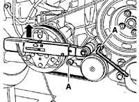  Проверка и замена многополосного приводного ремня Audi A6