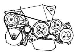  Проверка и замена многополосного приводного ремня Audi A6