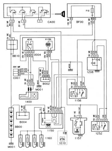  Система преднакала дизельного двигателя (модели с турбонаддувом) Citroen Xantia