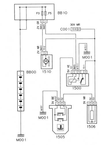  Вентилятор системы охлаждения дизельного двигателя (модели без турбонаддува) Citroen Xantia