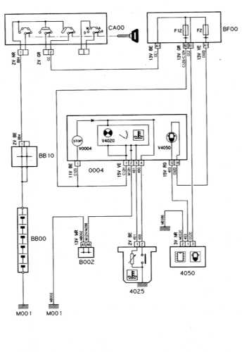  Система контроля за температурой и уровнем охлаждающей жидкости/попаданием воды в топливо (дизельные модели без турбонаддува) Citroen Xantia
