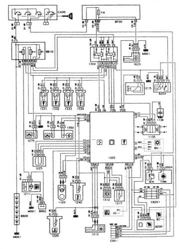  Системы впрыска и зажигания - двигатель XU10J2C/Z, MAGNETI MARELLI 8P Citroen Xantia