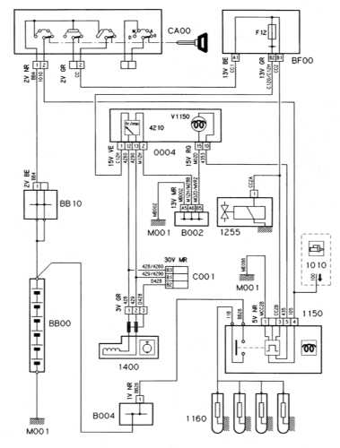  Система преднакала дизельного двигателя (модели без турбонаддува) Citroen Xantia