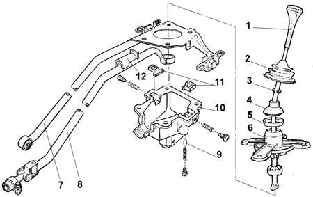  Механизм переключения передач Ford Escort