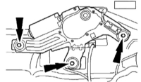  Демонтаж и монтаж электродвигателя заднего стеклоочистителя Ford Mondeo