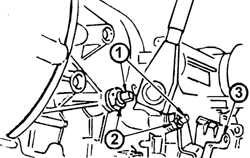  Регулировка ленты тормоза передней планетарной передачи Ford Scorpio