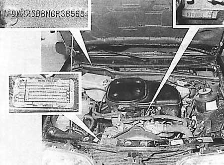  Идентификация автомобиля Ford Sierra