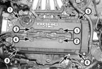  Снятие и установка крышки головки цилиндров Honda Civic