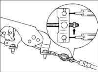  Регулировка хода стояночного тормоза Hyundai Elantra