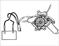  Проверка двигателя стеклоподъемника Kia Rio
