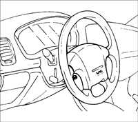  Подушка безопасности водителя и спиральный провод Kia Rio