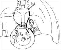  Передний датчик частоты вращения колеса Kia Sephia