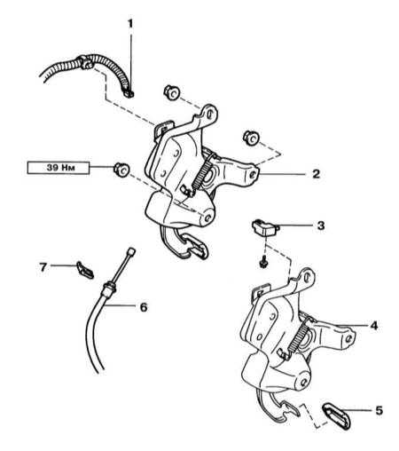  Снятие, установка и проверка педалей тормозной системы Lexus RX300