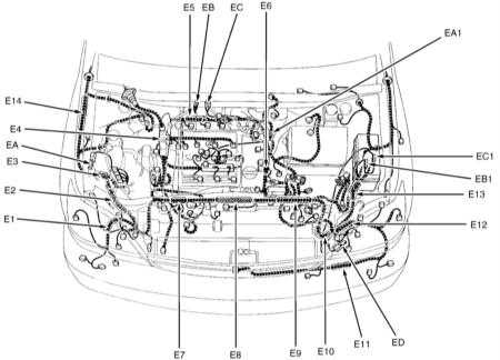  Принципиальные схемы электрических соединений Lexus RX300