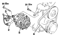 Снятие и установка генератора Mazda 323