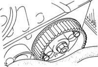  Снятие и установка зубчатого ремня/регулировка привода распределительного механизма Mazda 323