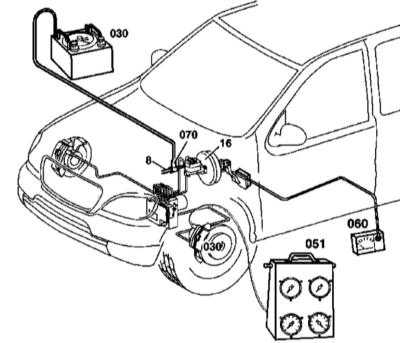  Проверка исправности функционирования вакуумного усилителя тормозов Mercedes-Benz W163