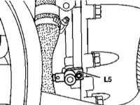  Снятие и установка датчика положения коленчатого вала (CKP) Mercedes-Benz W163