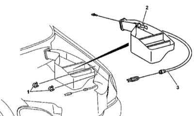  Снятие, установка и обслуживание компонентов замка капота Mercedes-Benz W163
