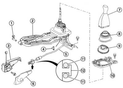  Регулировка привода управления КПП Mercedes-Benz W203