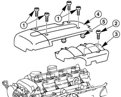  Замена элемента воздушного фильтра двигателя Mercedes-Benz W203