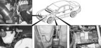  Назначение и расположение электрических разъёмов Mercedes-Benz W203