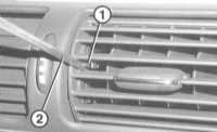  Снятие и установка вентиляционных дефлекторов Mercedes-Benz W203