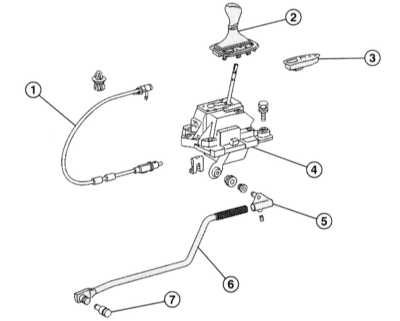  Снятие и установка рычага селектора переключения передач Mercedes-Benz W203