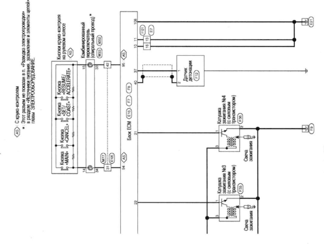 5.6 Схема электрических соединений - система управления двигателем