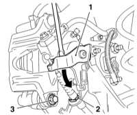  Замена колодок дисковых тормозных механизмов задних колес Opel Astra