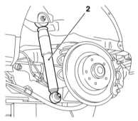  Снятие, проверка состояния и установка заднего амортизатора Opel Astra