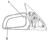  Снятие и установка стекла дверного зеркала заднего вида Opel Astra