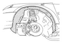  Снятие и установка локеров защиты колесных арок - общая информация Opel Astra