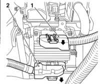  Снятие и установка электрических компонентов системы питания Opel Astra