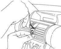  Снятие и установка выключателя аварийной сигнализации Opel Corsa