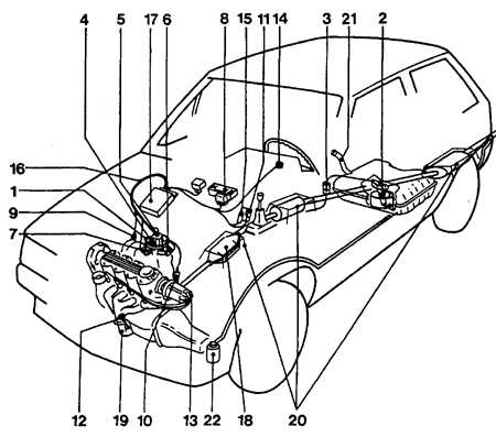  Снятие и установка элементов одноточечной системы впрыска топлива Opel Kadett E