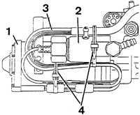  Снятие и установка насоса Peugeot 405