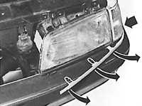  Замена фары и указателя поворотов Peugeot 405