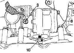 Снятие и установка турбокомпрессора Peugeot 405