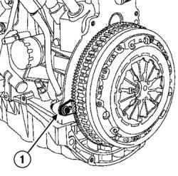 3.8 Снятие и установка кожуха и ведомого диска сцепления (двигатели K4J и К4М)