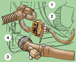 5.3 Снятие и установка радиатора на моделях без кондиционера