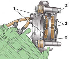  Тормозной механизм заднего колеса (дисковый) Skoda Fabia