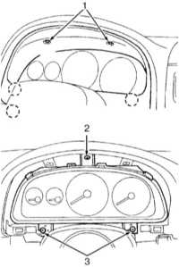  Снятие и установка комбинации приборов Subaru Forester
