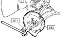  Снятие и установка поворотных кулаков, обслуживание ступичных сборок передних колес Subaru Legacy Outback