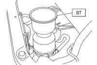  Проверка и замена жидкости ГУР, удаление воздуха из гидравлического тракта Subaru Legacy Outback